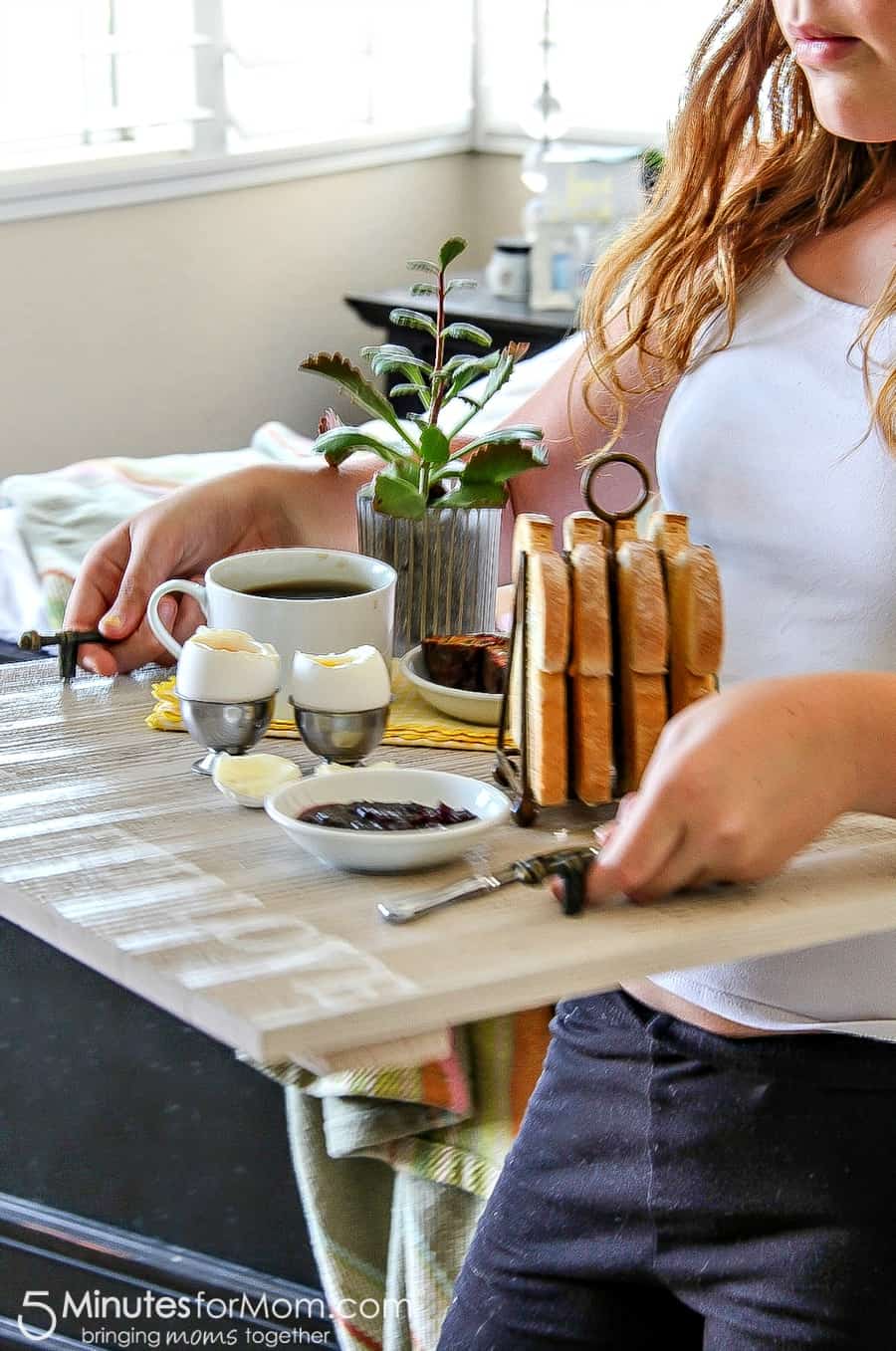 Wooden Breakfast Tray - Handmade Gift For Dad