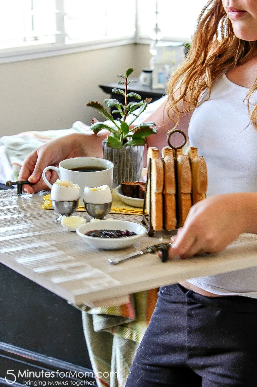 Wooden Breakfast Tray - Handmade Gift For Dad