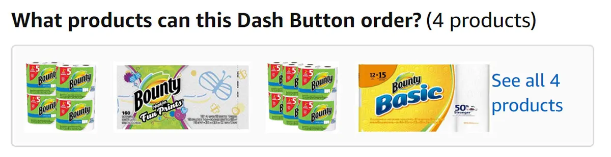 Bounty Amazon Dash Button