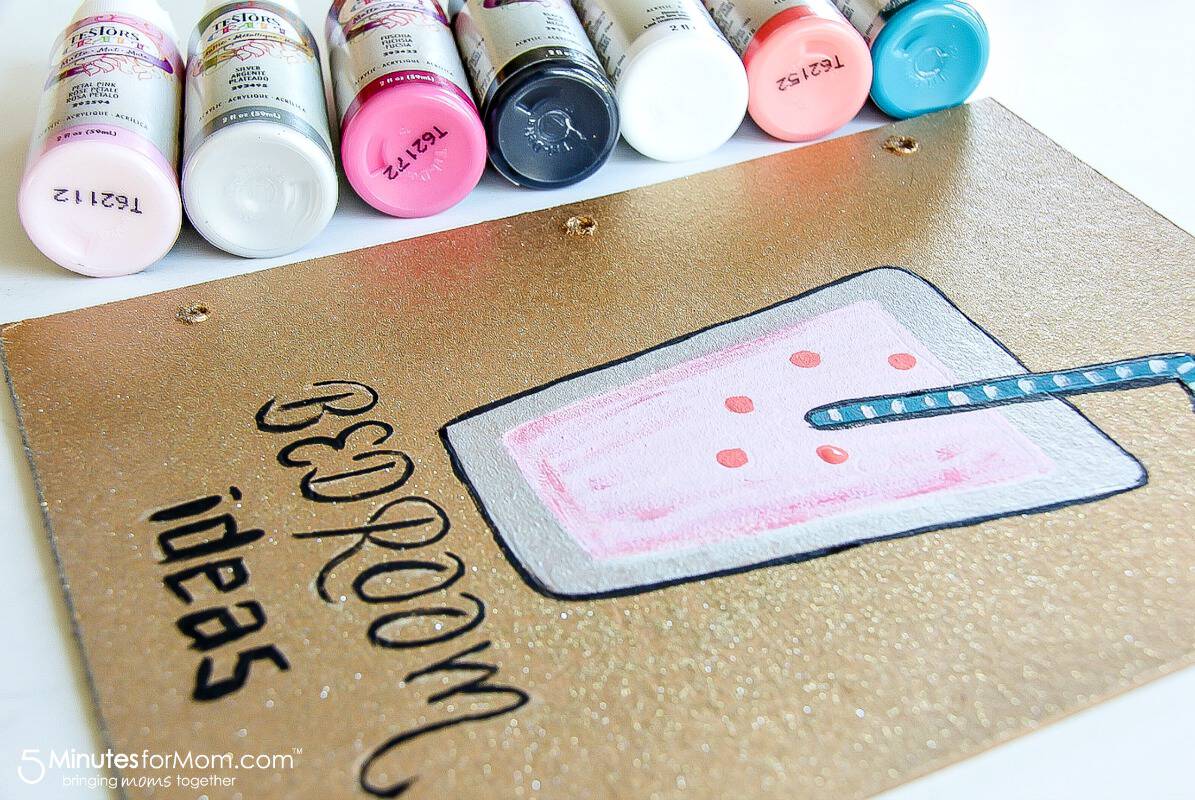 paint your homemade journal cover