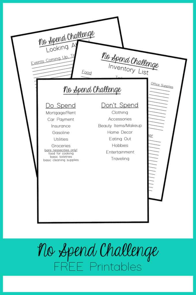 No Spend Challenge - Can You Do It?