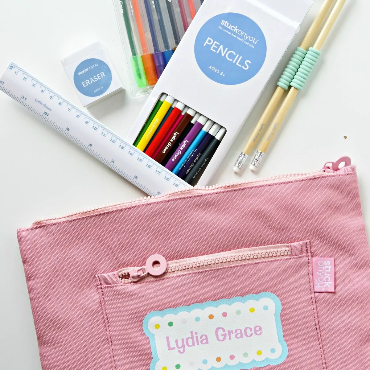 Stuck on You Personalized School Supplies