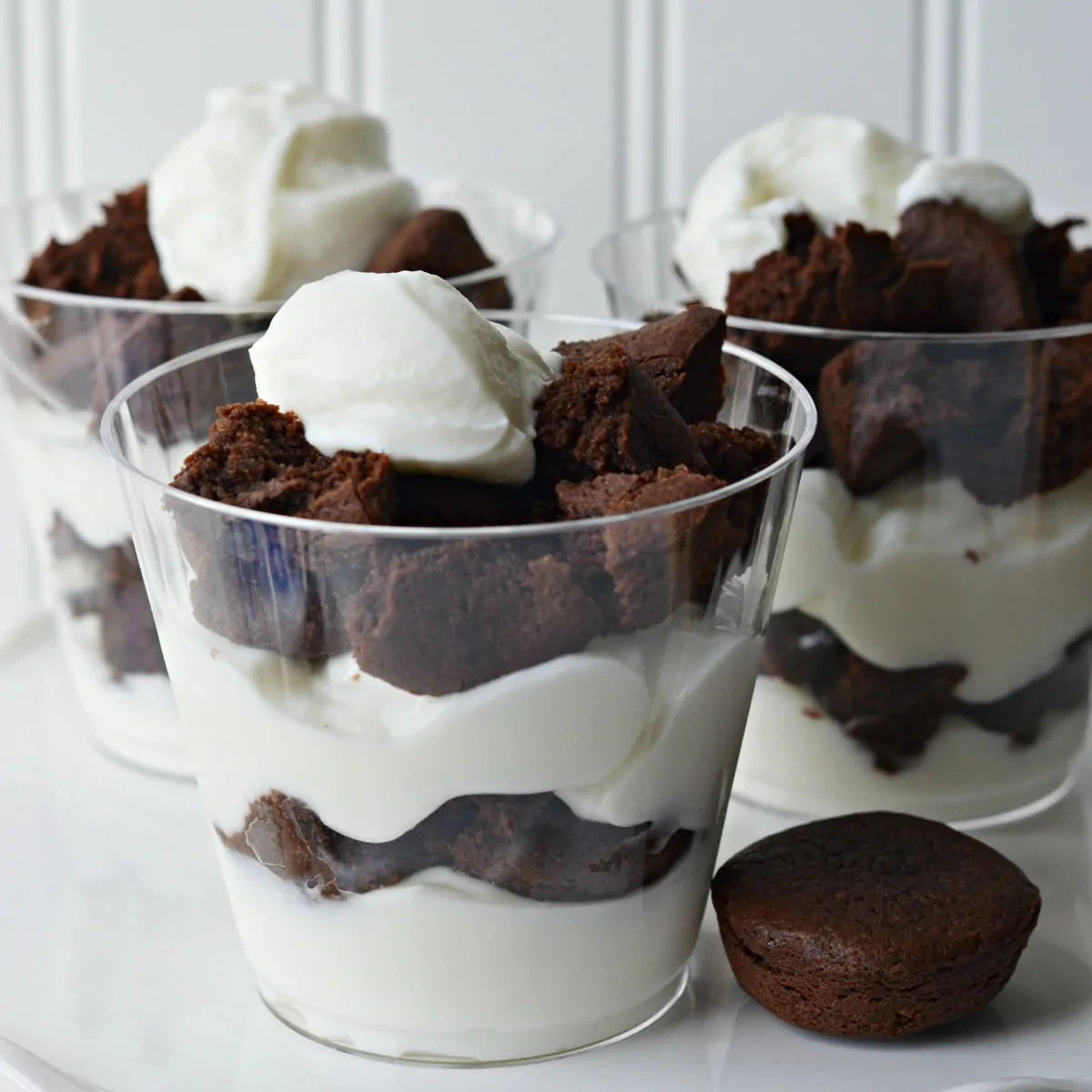 brownie trifle - kids snack