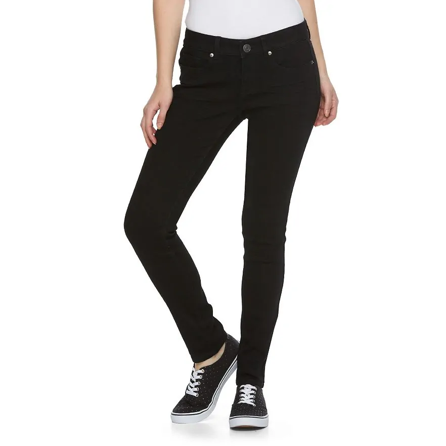 Juniors' SO Perfectly Soft Embroidered Skinny Jeans