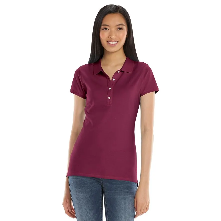 SO Solid School Uniform Juniors' Polo