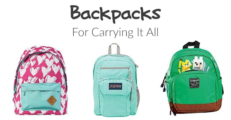 Backpacks for Carrying It All