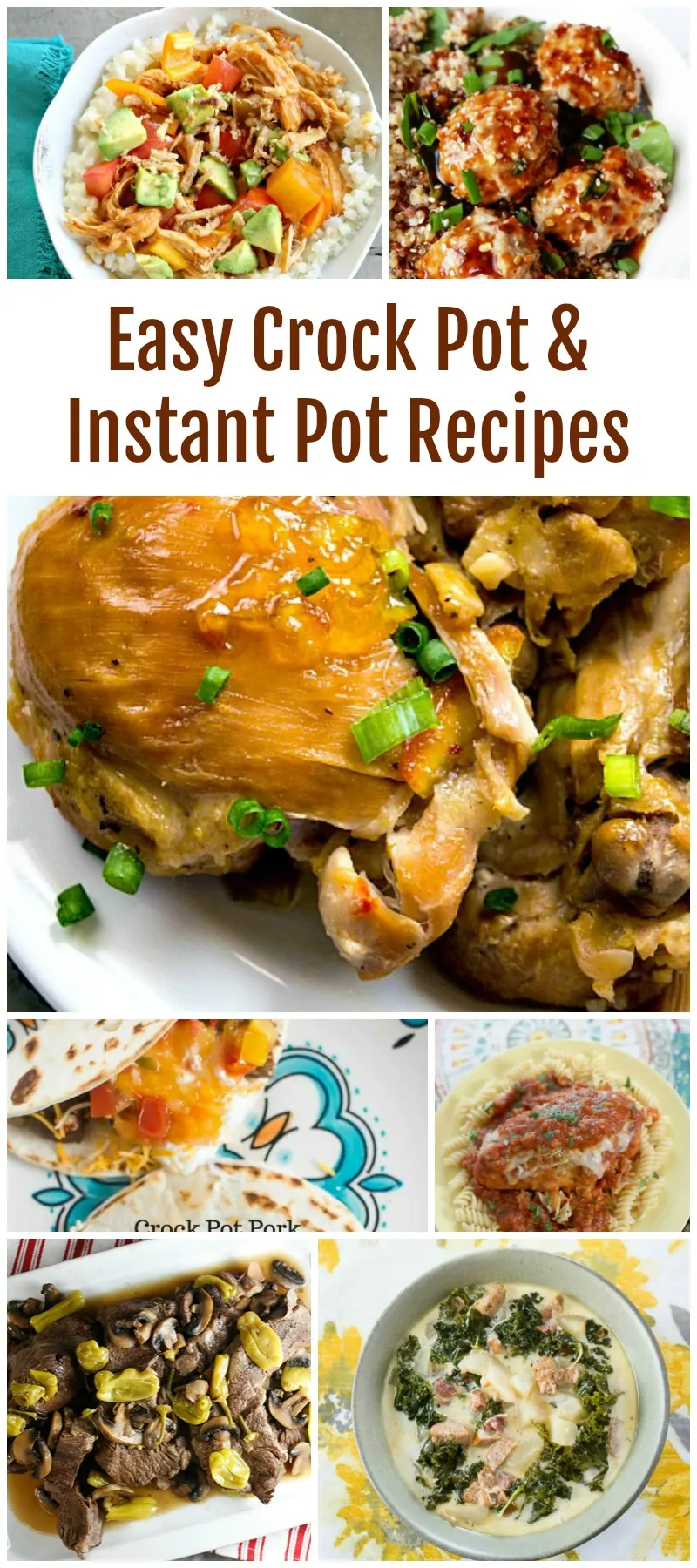 Easy Crock Pot and Instant Pot Recipes