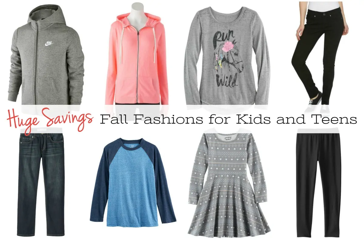 Huge Savings on Fall Fashions for Kids and Teens