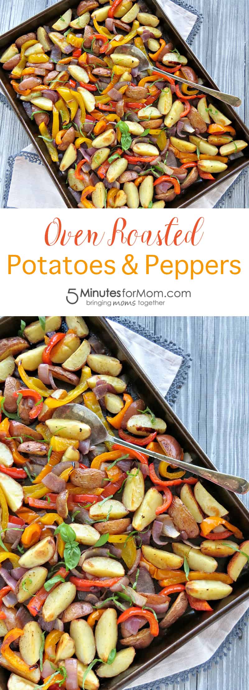 Oven Roasted Potatoes & Peppers