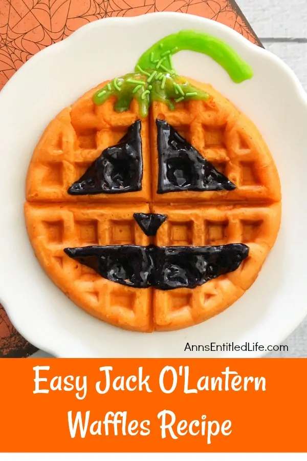 Easy Jack O'Lantern Waffles from Ann's Entitled Life