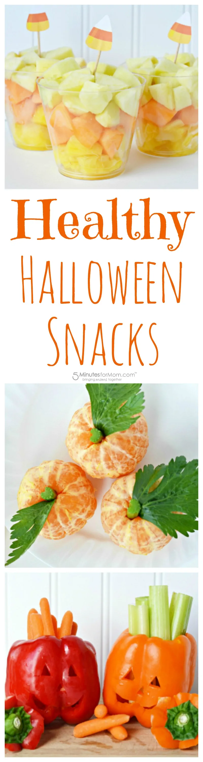 Healthy Halloween Snacks with Fruits and Vegetables