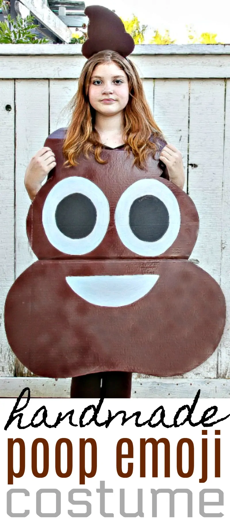 Handmade Poop Emoji Costume