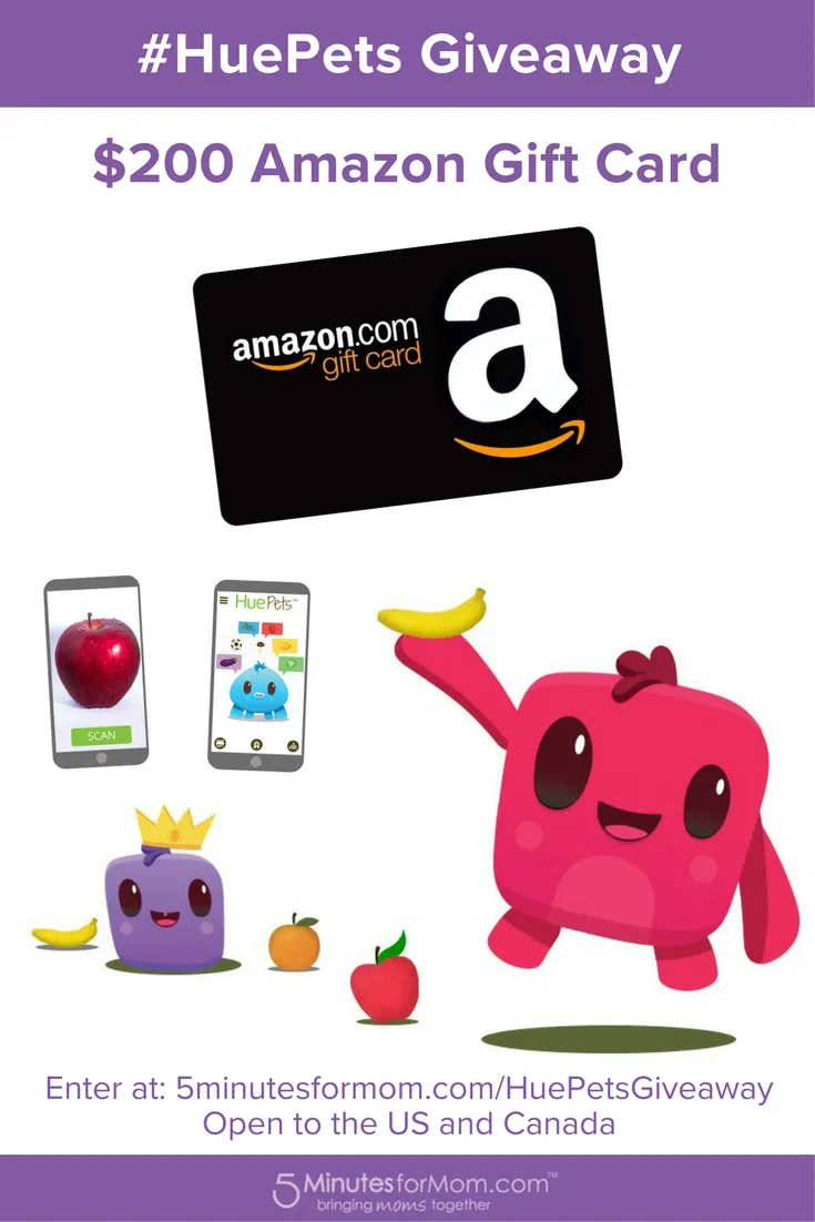 HuePets App For Kids Amazon Gift Card Giveaway