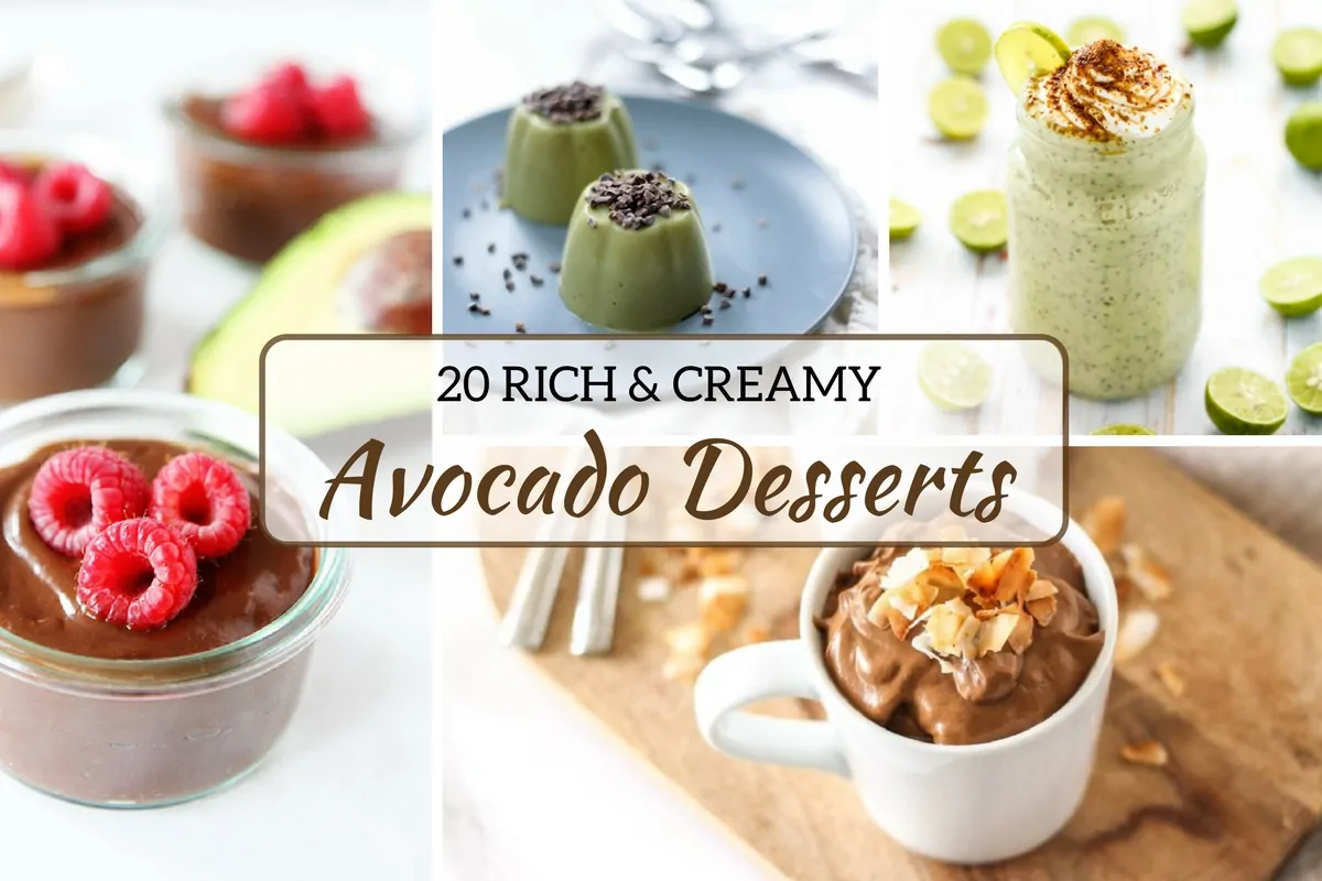 20 Rich and Creamy Avocado Desserts Recipes