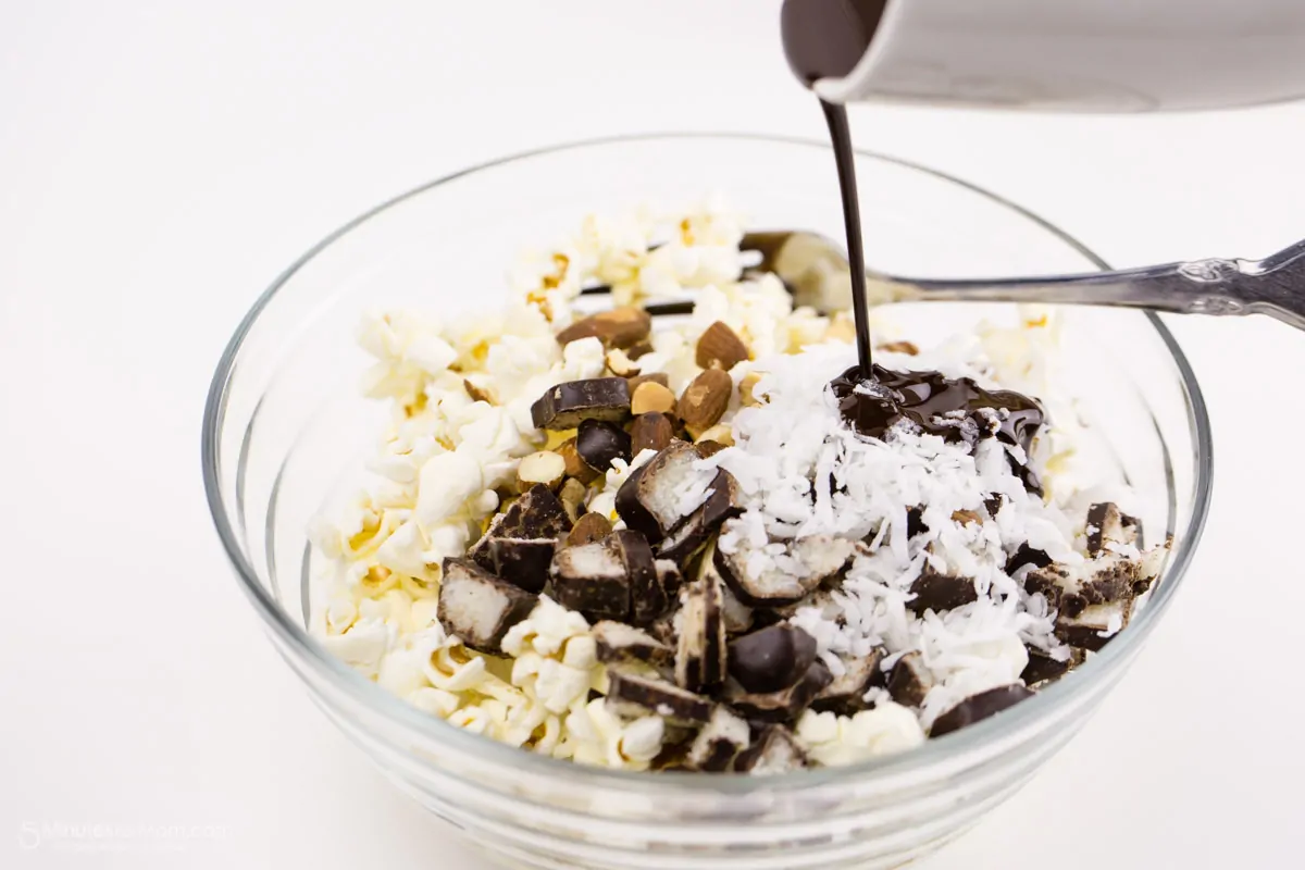 Whippet Sticks Coconut and Chocolate Popcorn Mix Recipe