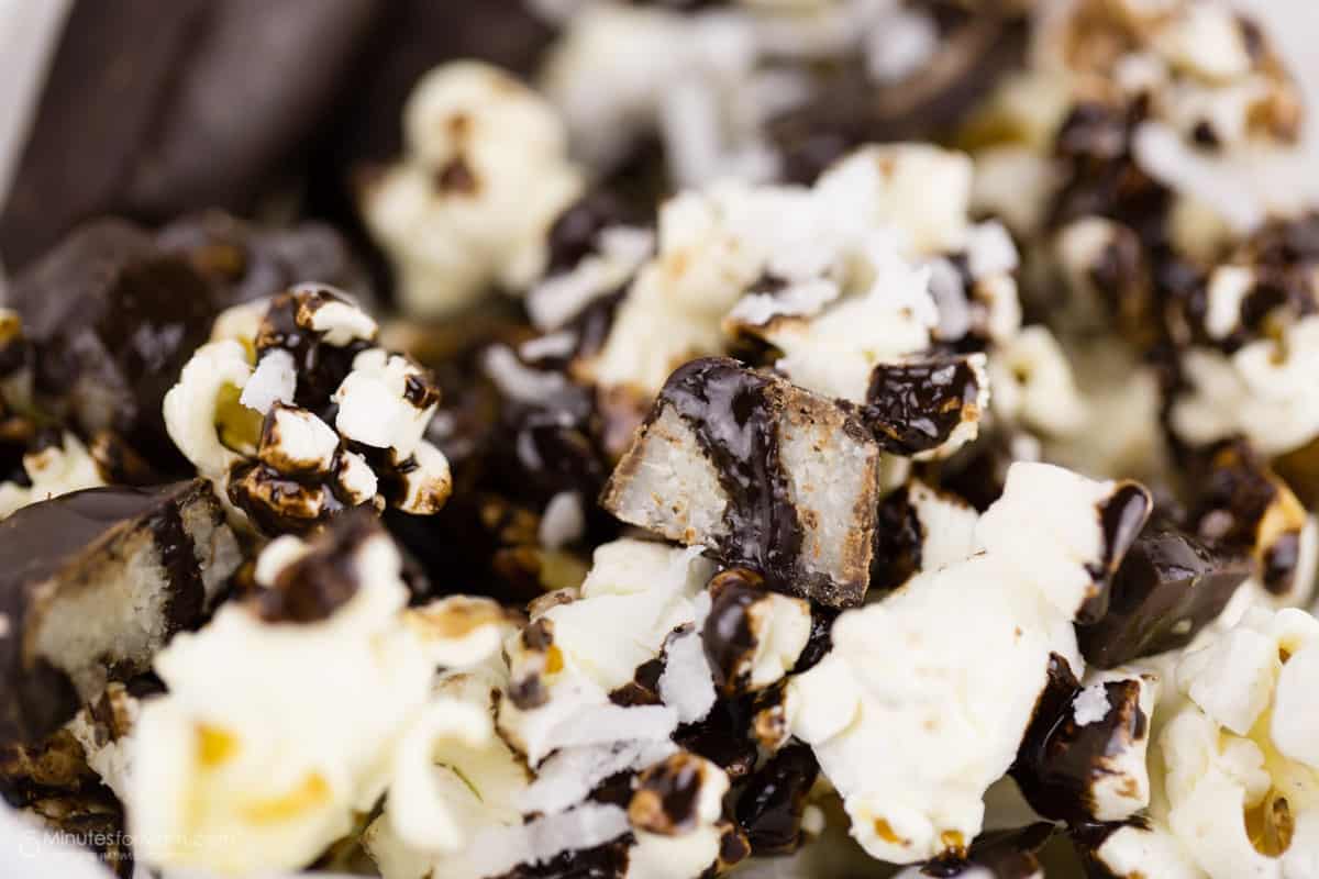 Whippet Sticks Coconut and Chocolate Popcorn Mix Recipe