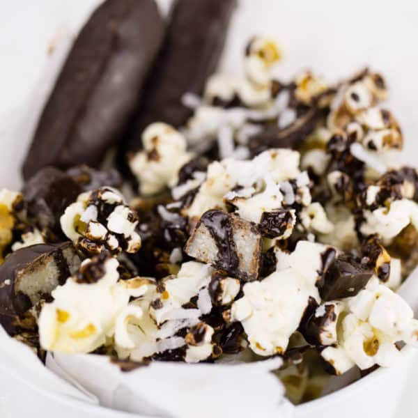 Whippet Sticks Coconut and Chocolate Popcorn Mix