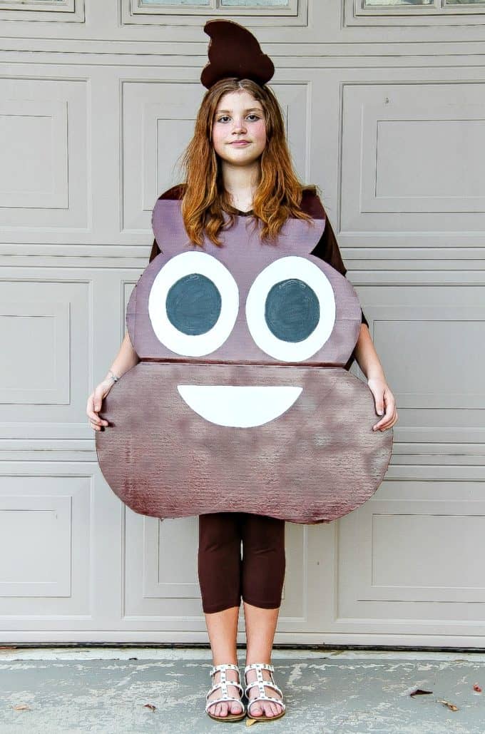 Poop Emoji Costume
 a diy poop emoji costume for kids 5 Minutes for Mom