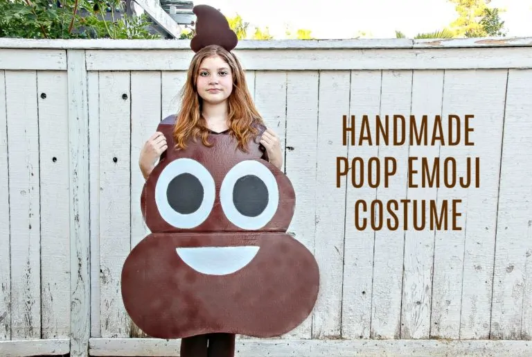How to Make A Poop Emoji Costume For Kids – Easy DIY Halloween Costume
