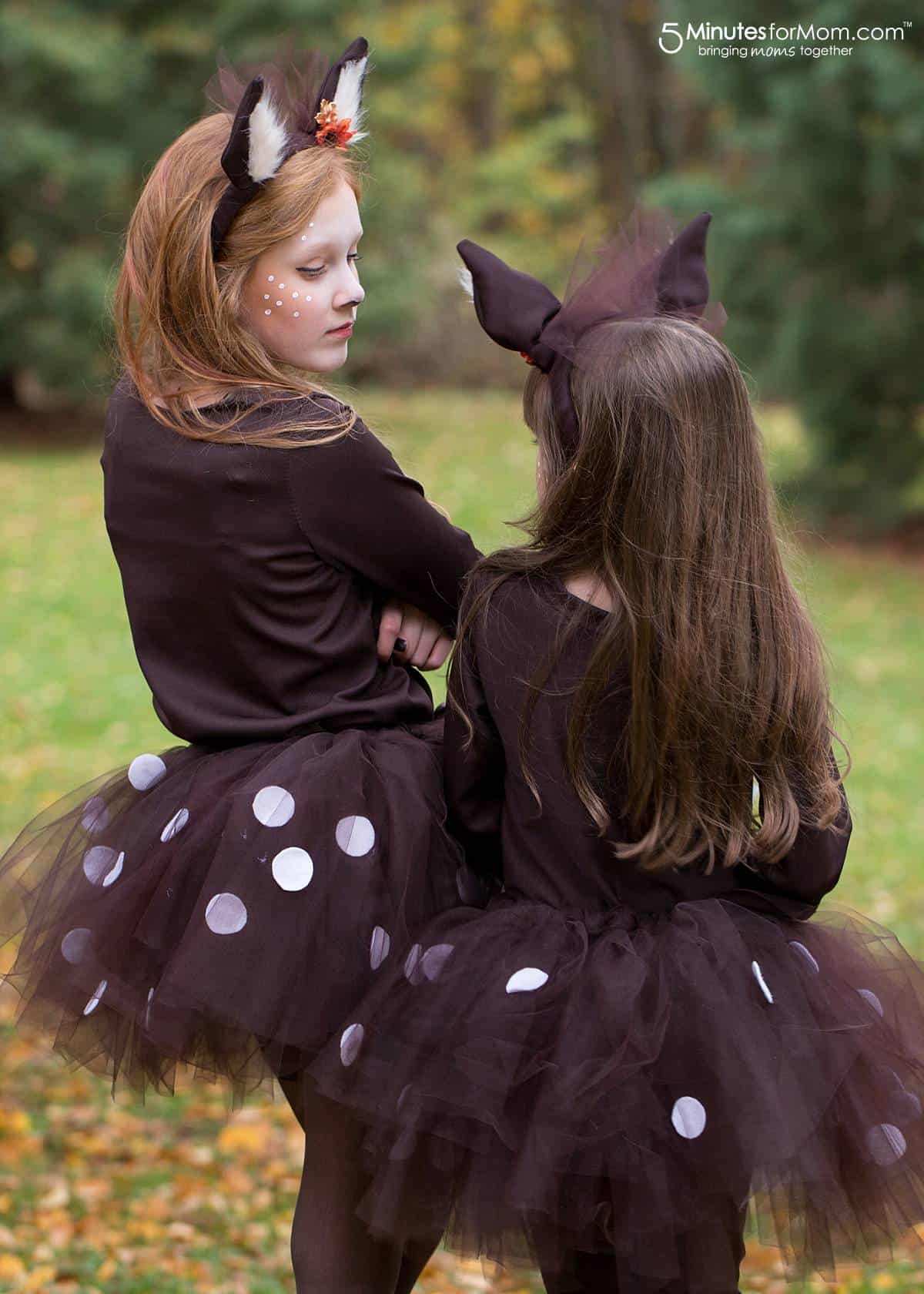 mom and baby deer costume