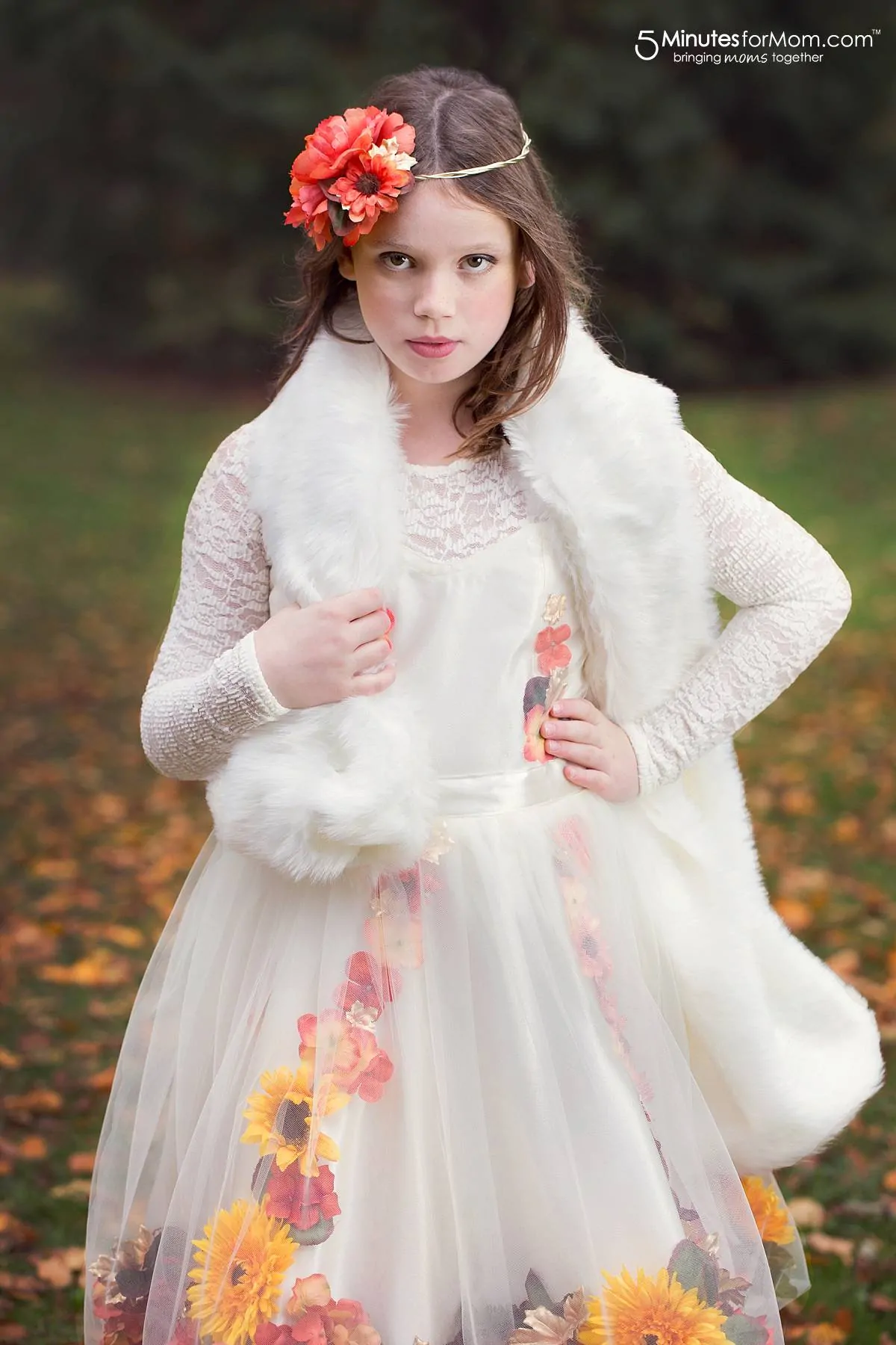 DIY Fall Fairy Costume - How to Create a Fall Flower Dress