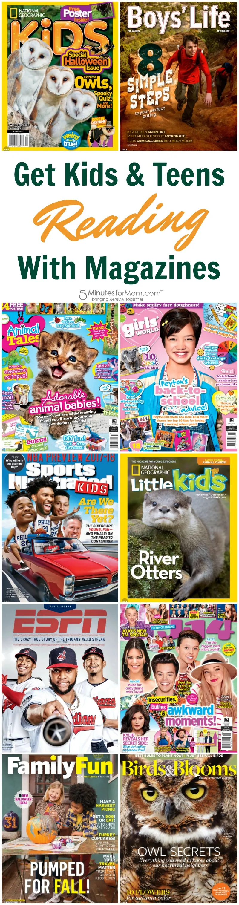 Get Kids and Teens Reading With Magazines