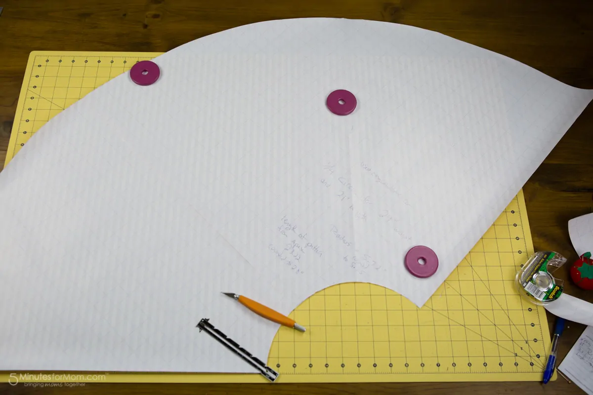 three quarter circle skirt pattern