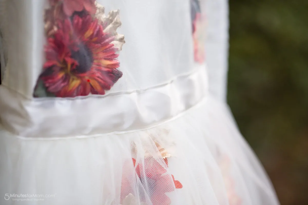 ribbon waistband of the fall fairy costume