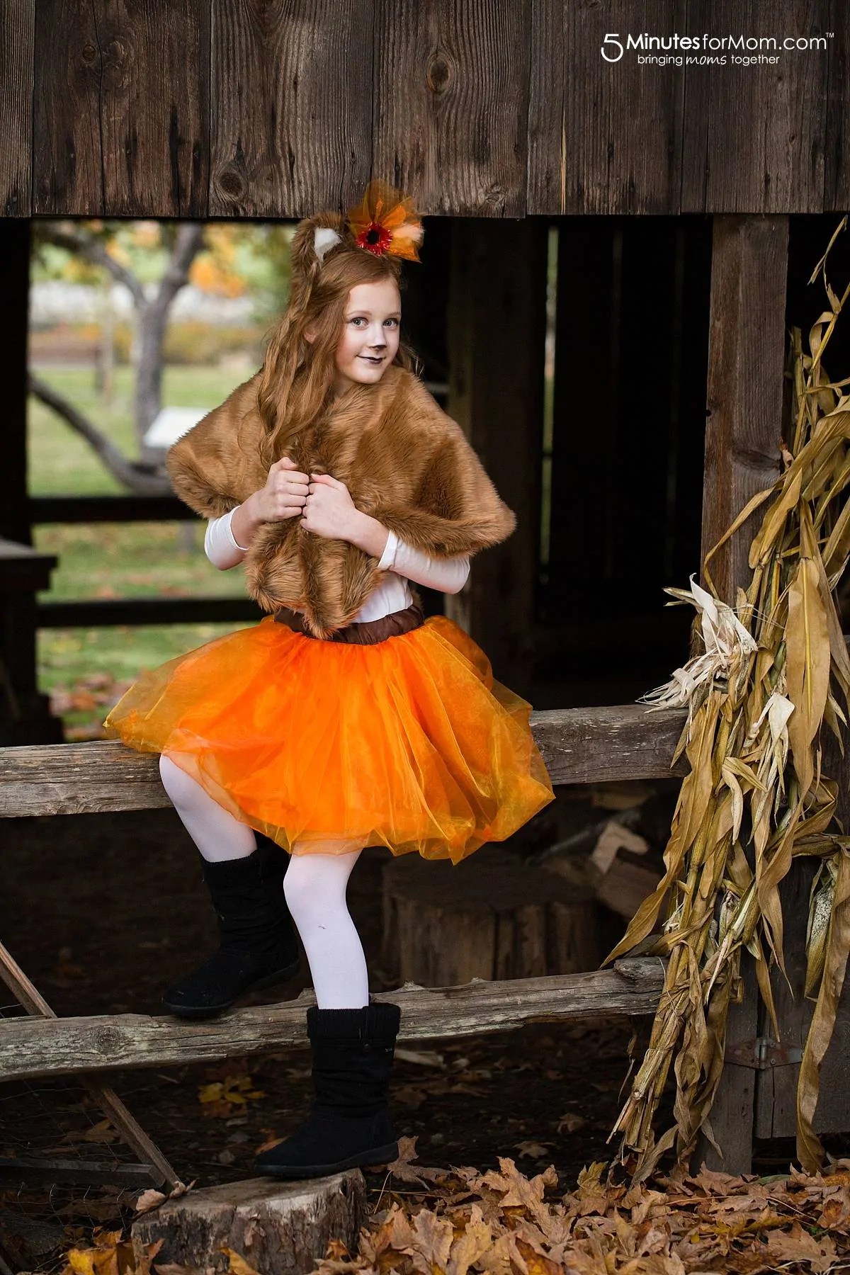 DIY fox costume for girls