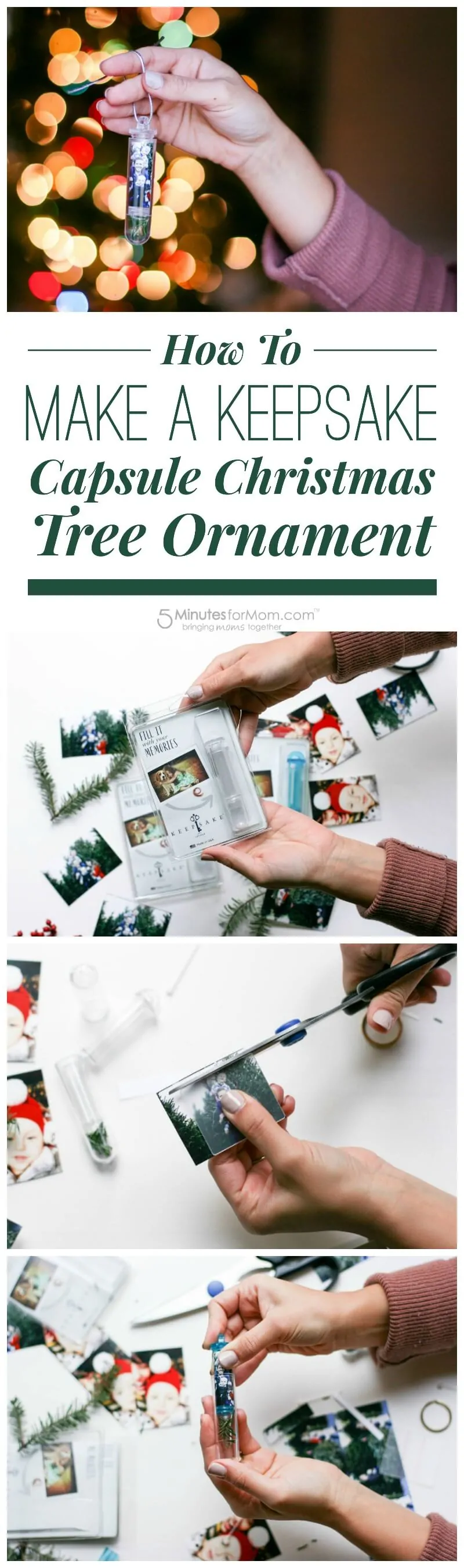 How To Make a Keepsake Capsule Christmas Tree Ornament