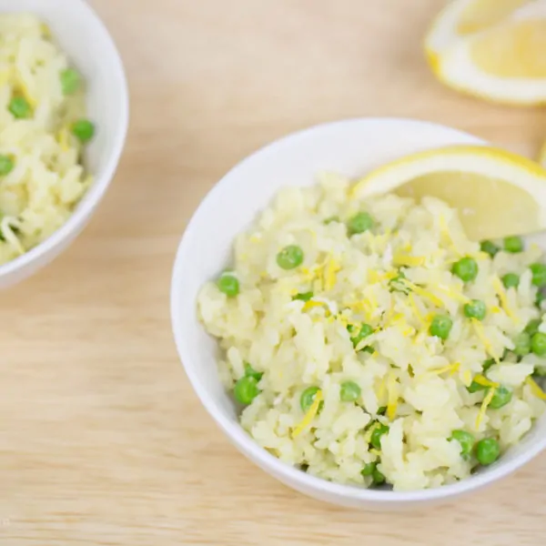 Instant Pot Risotto with Lemon and Peas Recipe