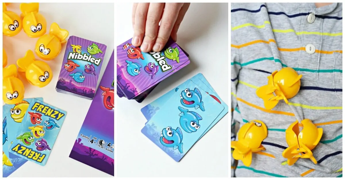 Playing The Nibbled Card Game For Kids