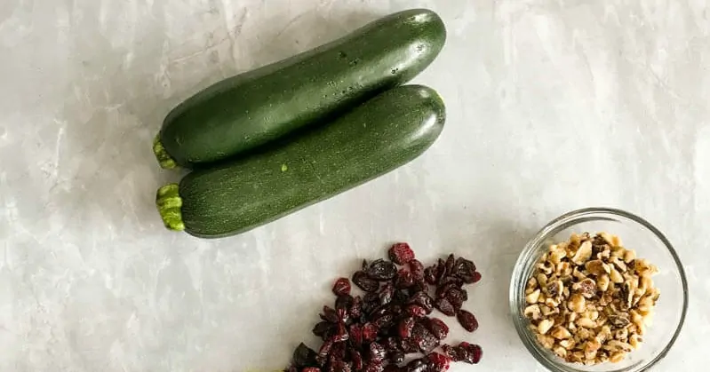 Zucchini with Cranberries Walnuts Ingredients