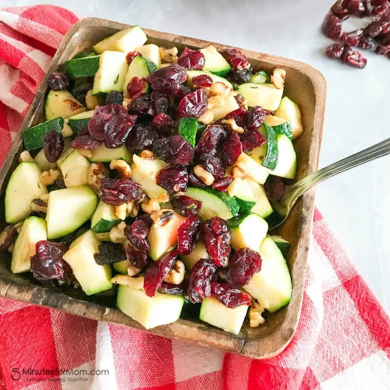 Zucchini with Cranberries Walnuts Recipe