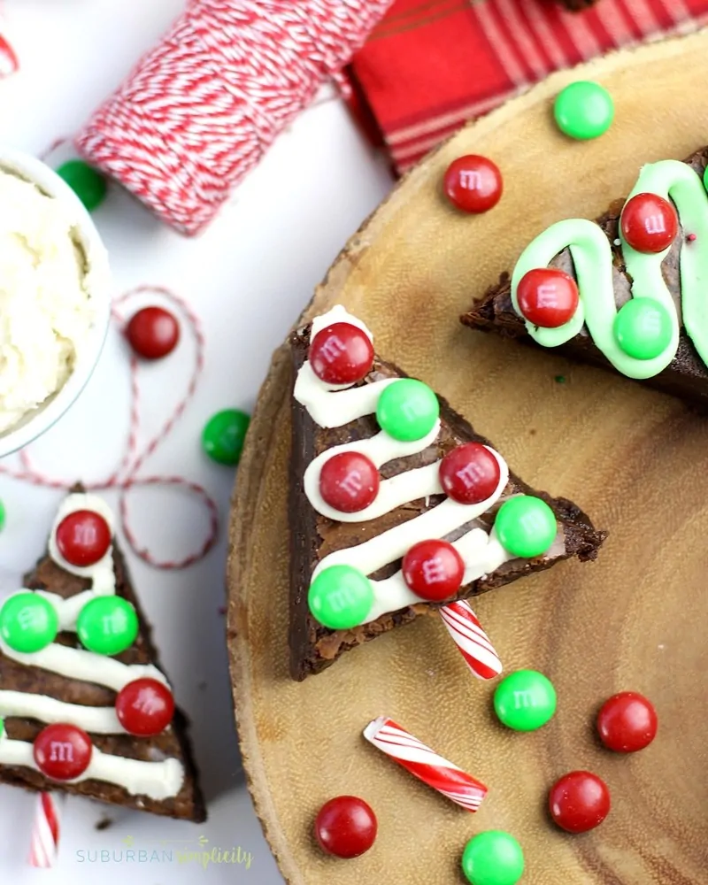 Brownie Christmas Trees from Suburban Simplicity