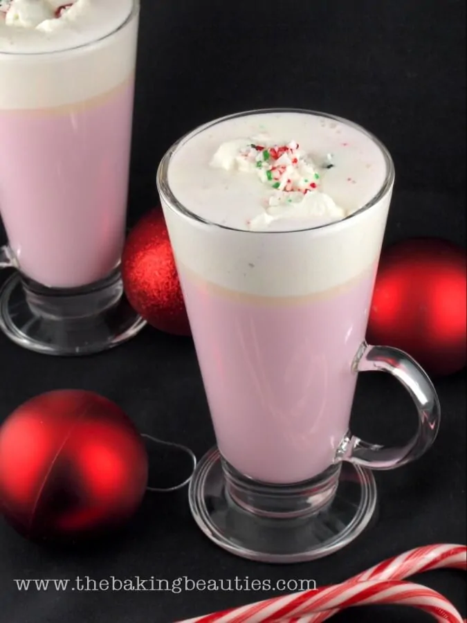 Candy cane white hot chocolate