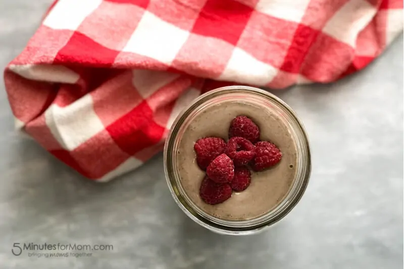 Raspberry Chocolate Brownie Smoothie