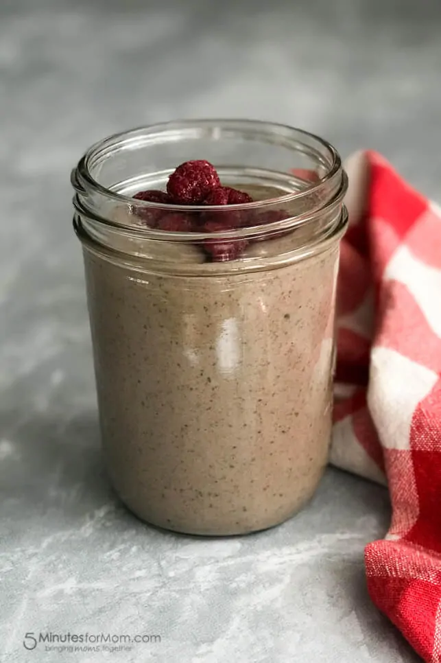 Raspberry Chocolate Brownie Smoothie