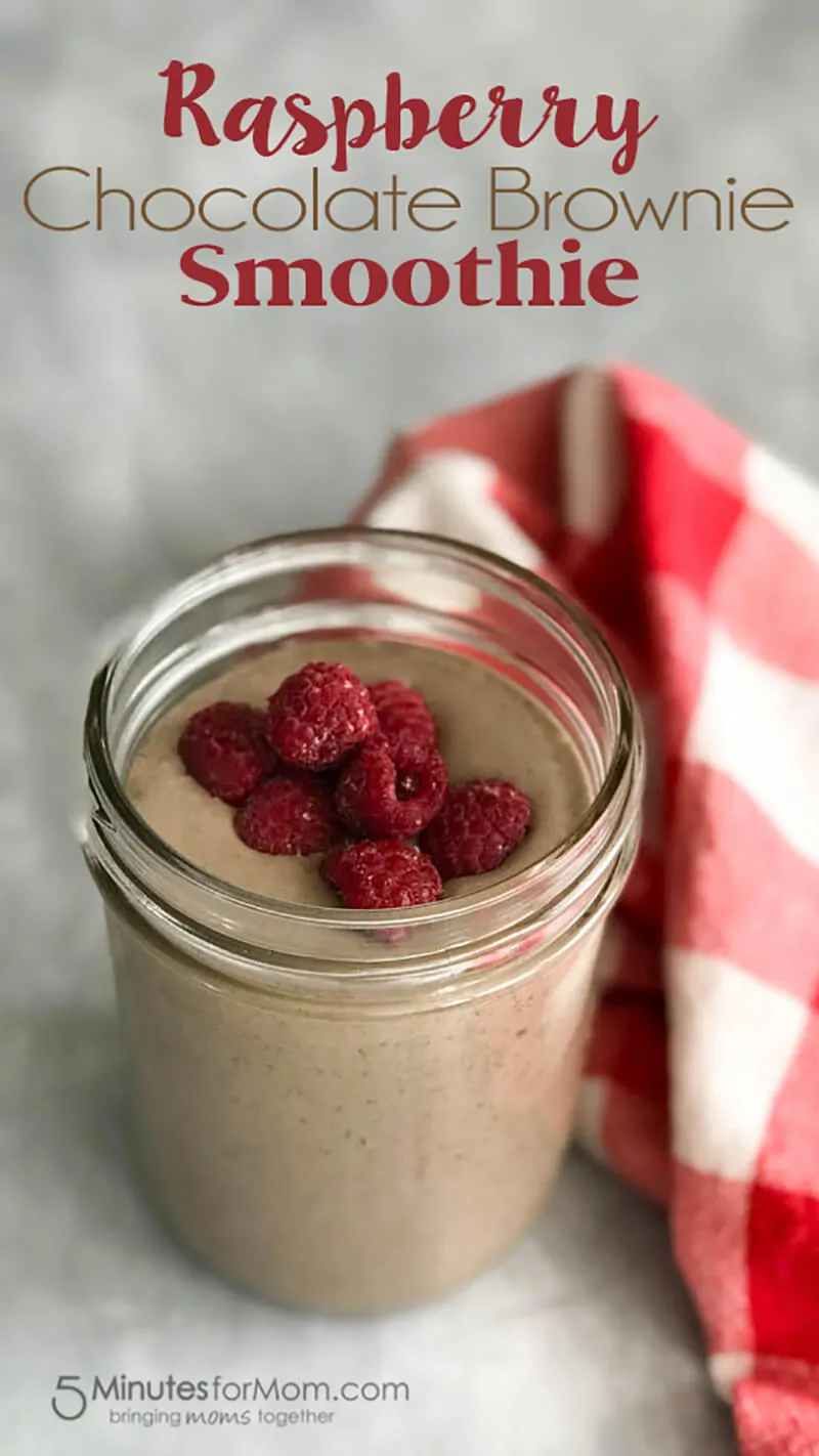 Raspberry Chocolate Brownie Smoothie