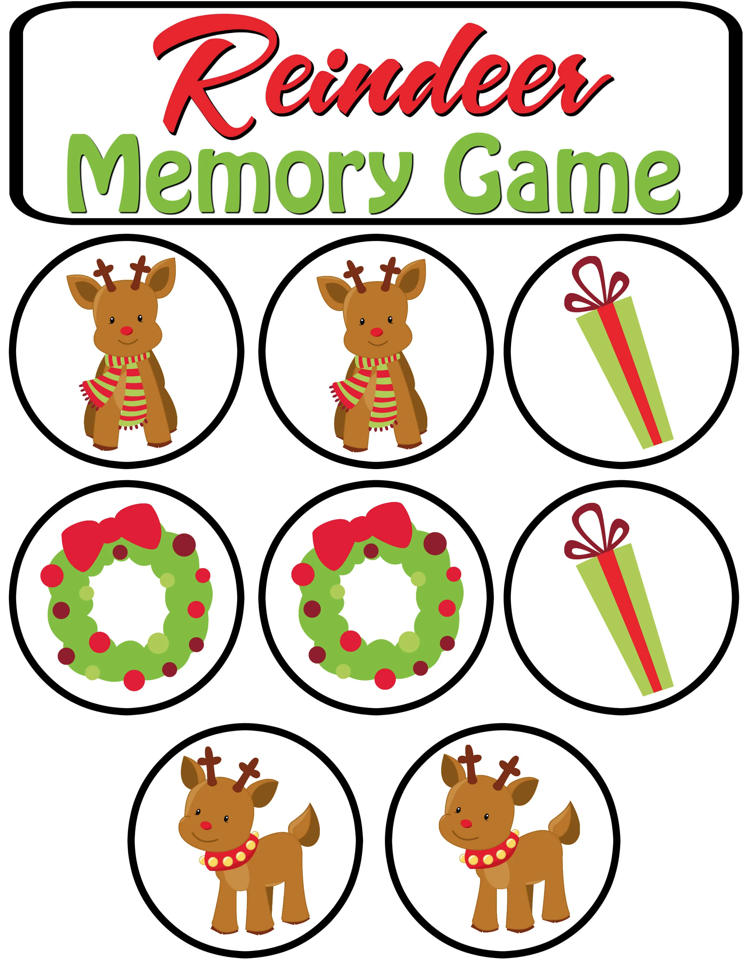 Reindeer Memory Game