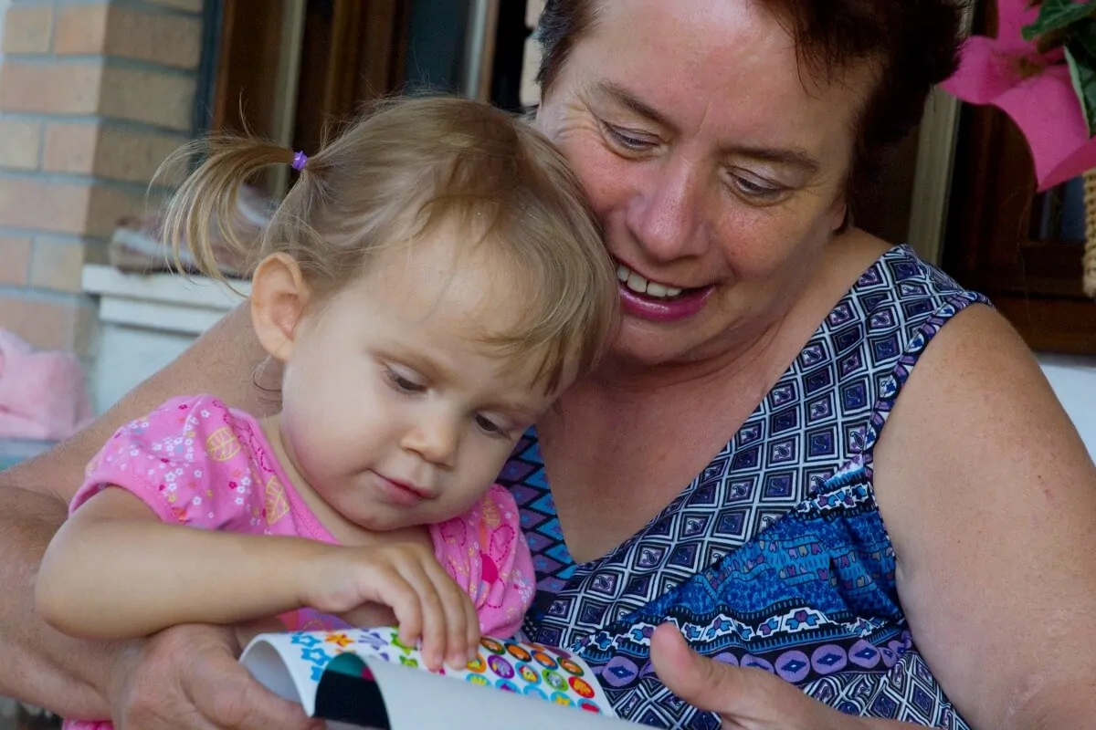 Sophia with her Nonna