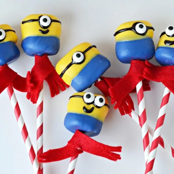 Minion Marshmallow Pops for Despicable Me 3