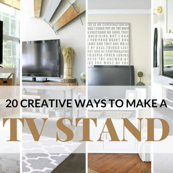 20 Creative Ways To Make A TV Stand