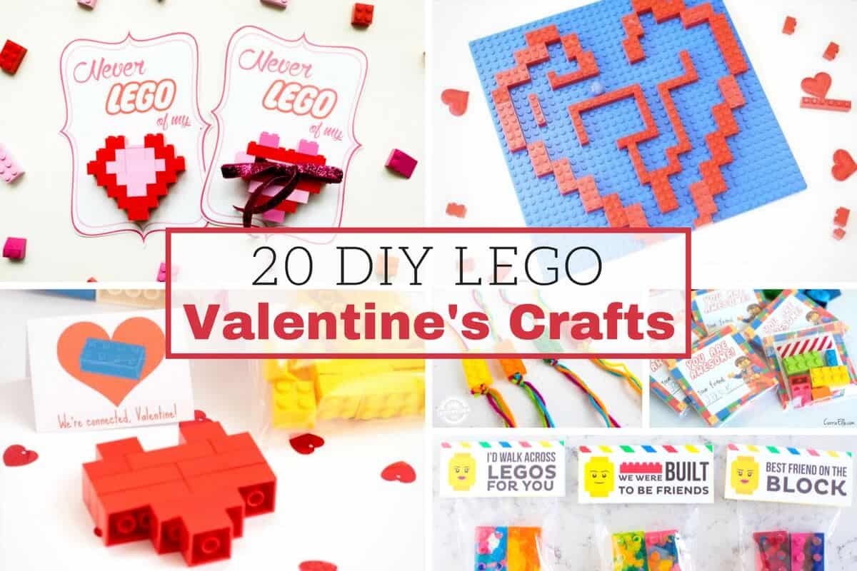DIY LEGO Valentines Crafts