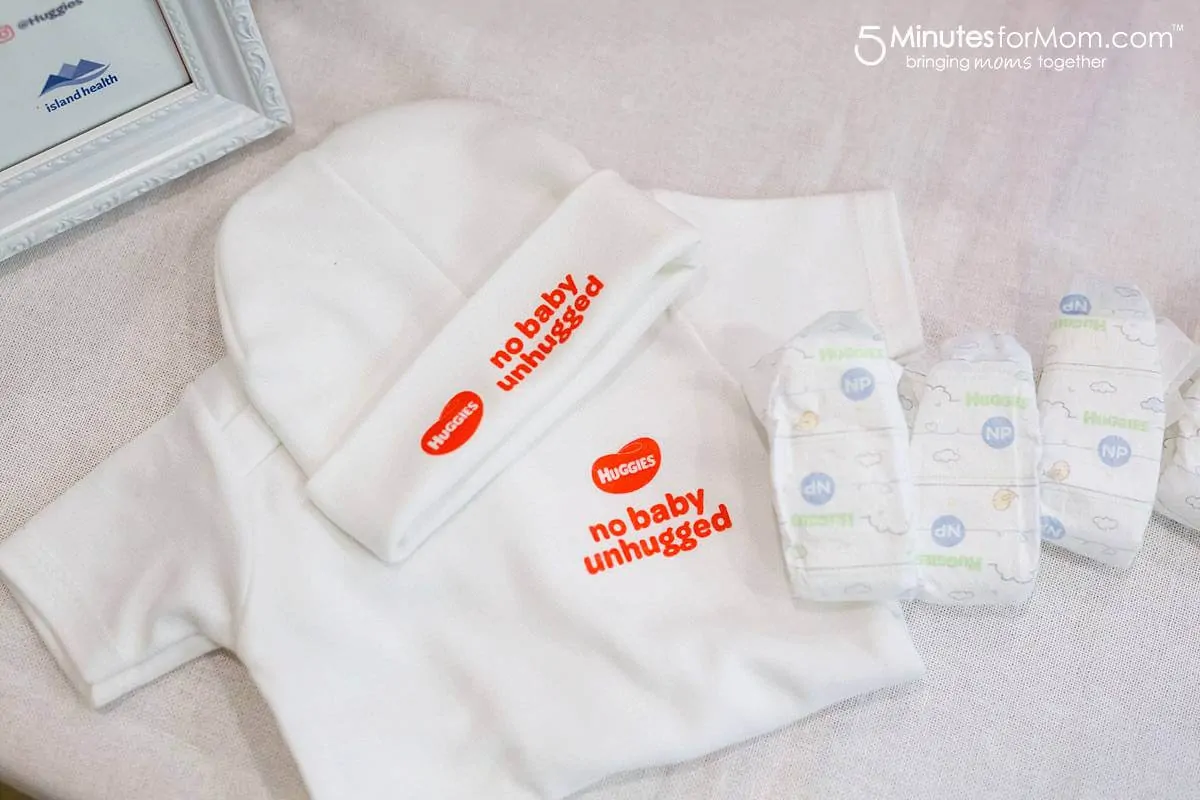 No Baby Unhugged NICU newborn program with Huggies