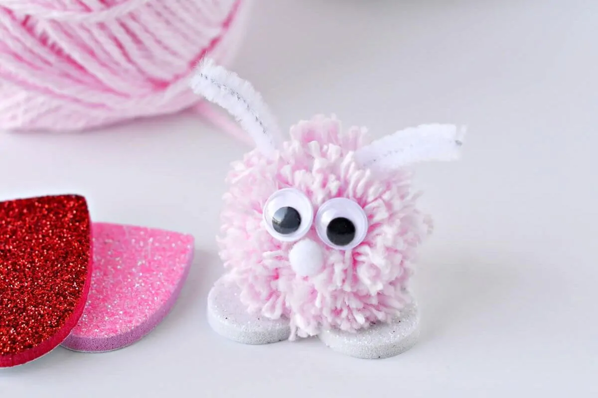 Pom Pom Love Bugs Valentines Day Craft