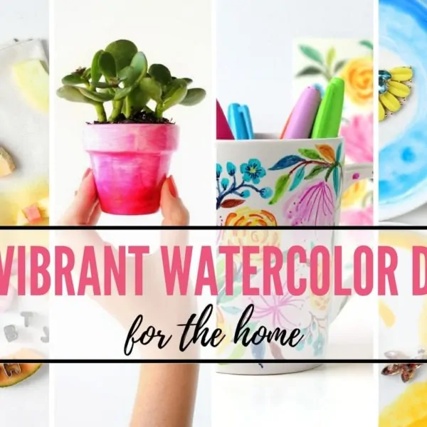 20 Vibrant Watercolor DIYs For Your Home