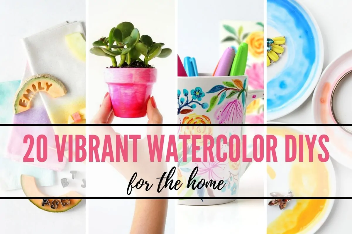 Watercolor DIY Projects for the Home