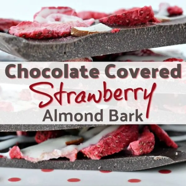 Chocolate Almond Bark With Strawberries