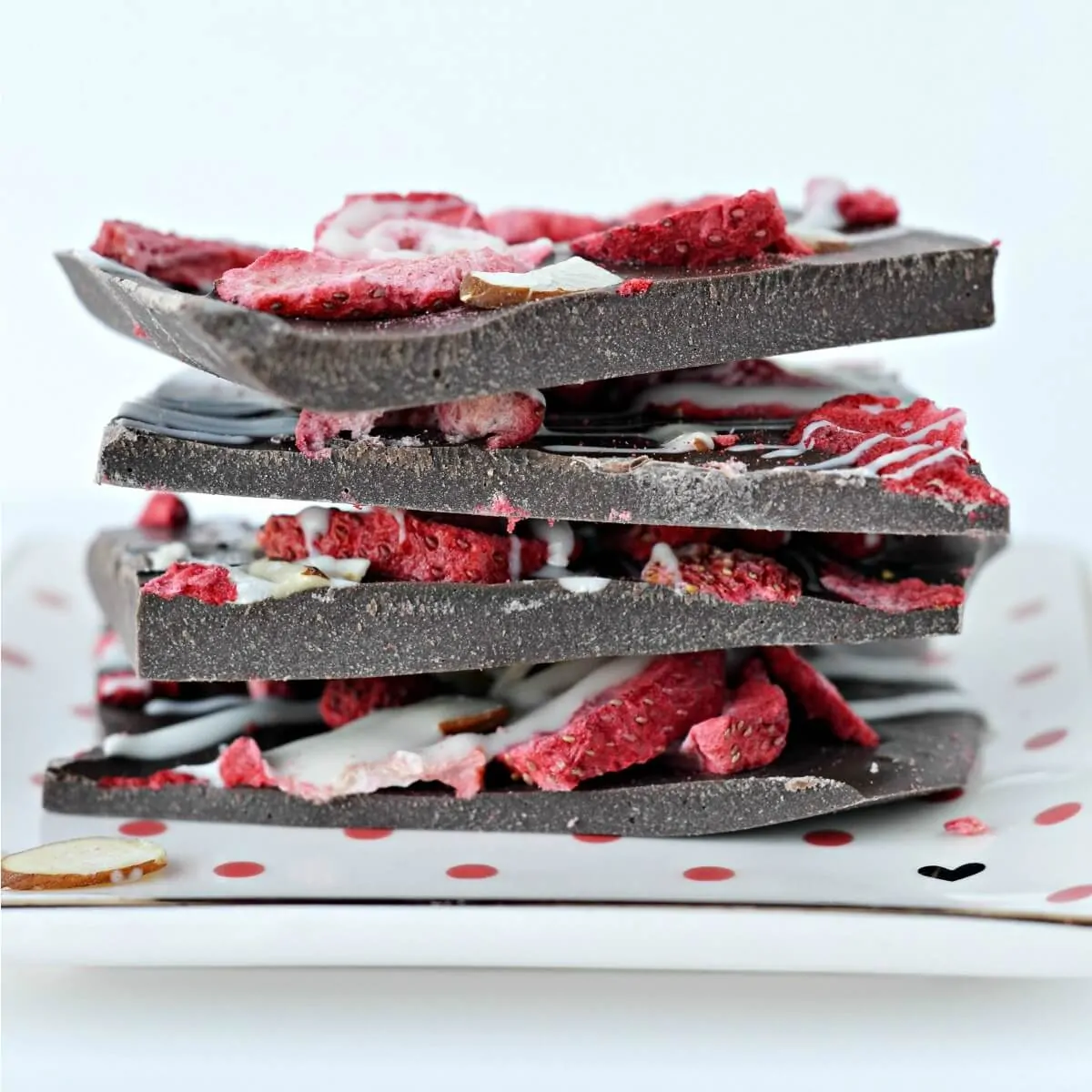 Chocolate Almond Strawberry Bark Recipe